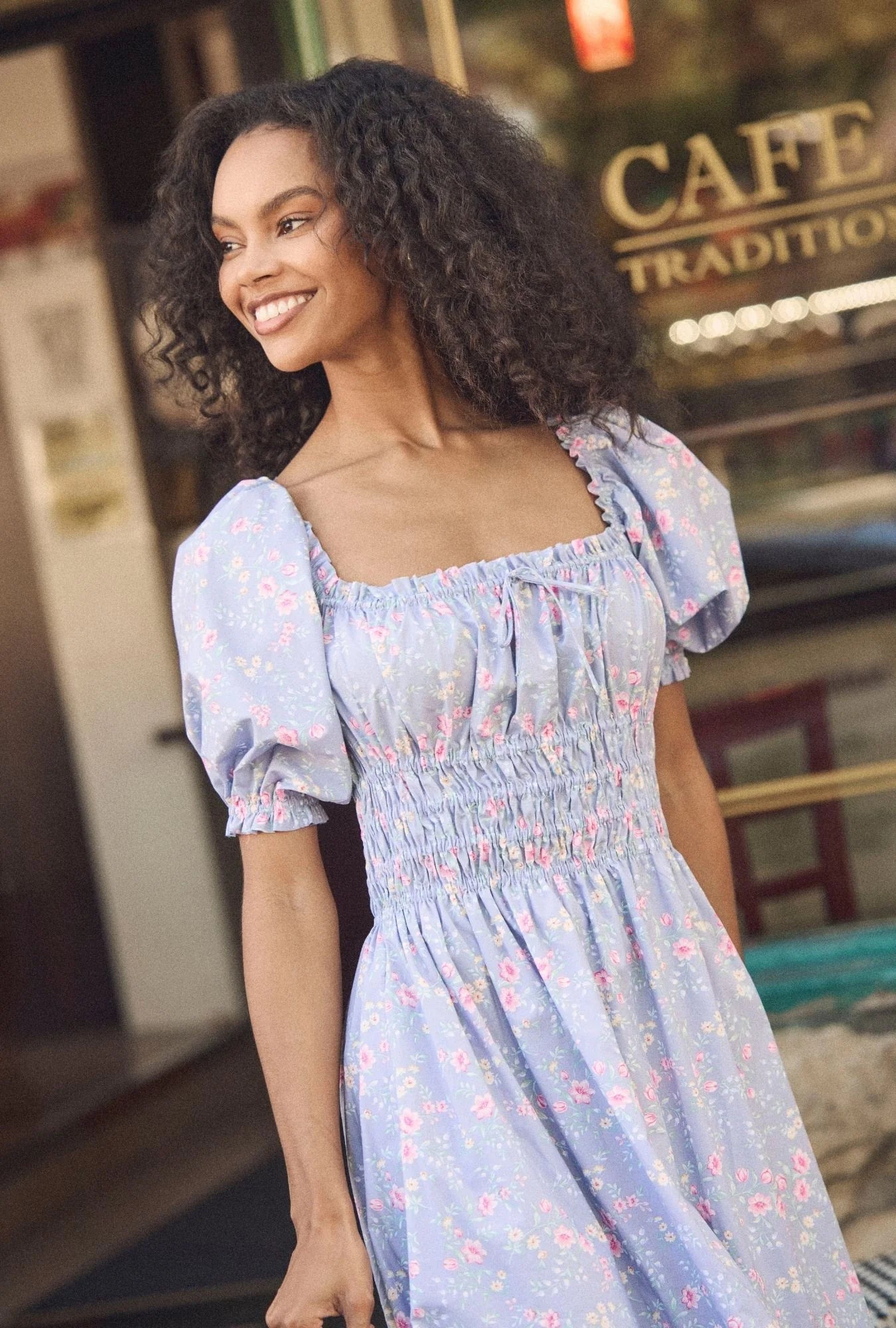 maxi cotton dress with sleeves Kaia Full Bell Sleeve Cotton Maxi Dress DesignerFriday